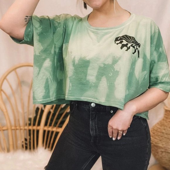 Washed Sage Buffalo Pullover - Picture 4 of 10